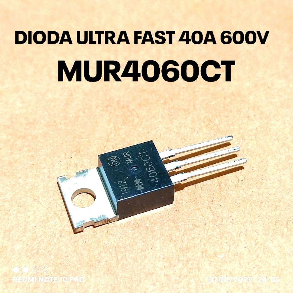 DIODA ULTRA FAST MUR4060CT MUR4060 3 KAKI ASLI
