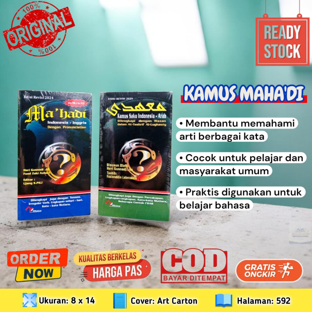 Kamus Saku Mahadi Indonesia-Arab Inggris Murah