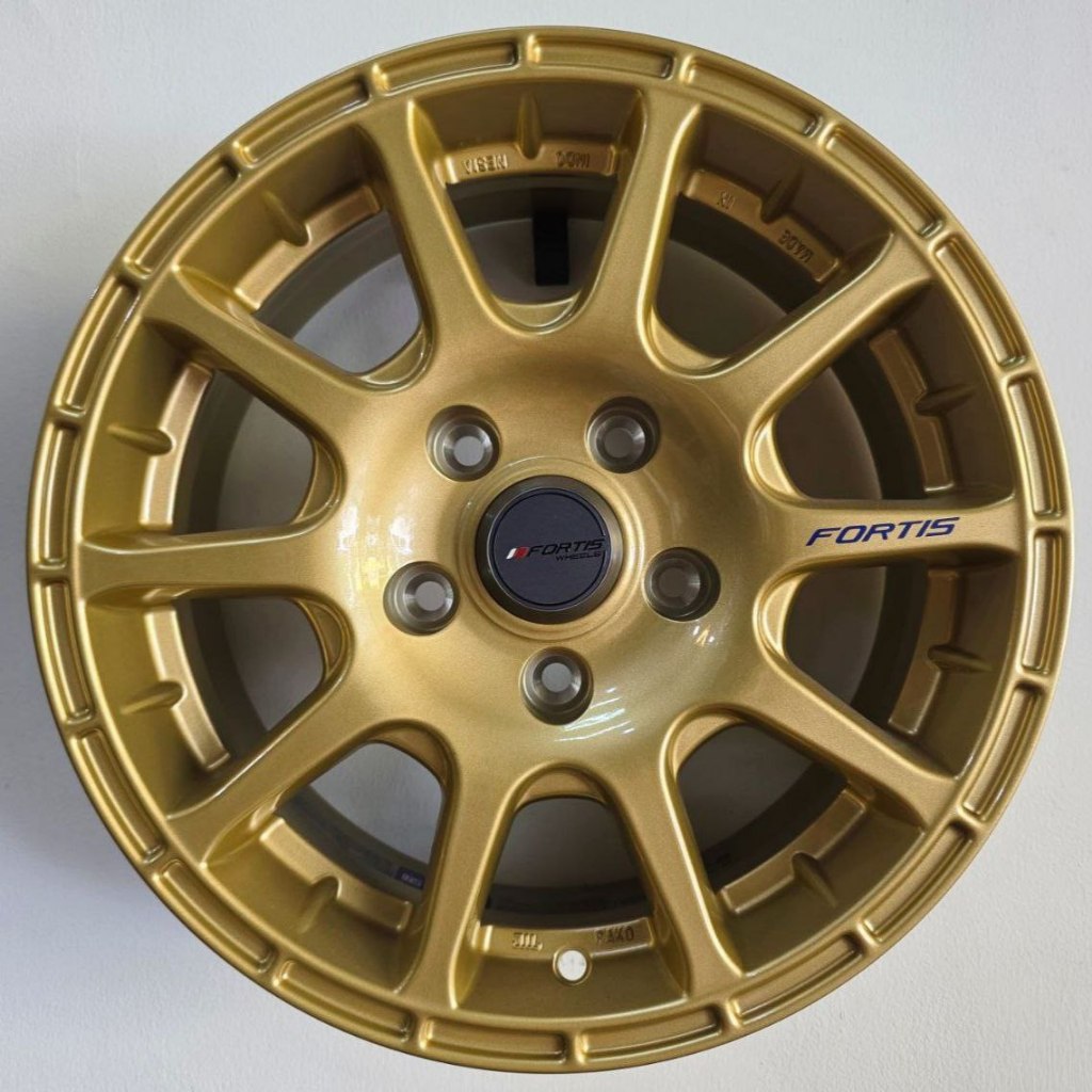 VELG MOBIL ORIGINAL FORTIS WHEELS BY PAKO PRW 15 TYPE 01 R15 x 6,5 5H 114,3 ET 38 RALLY GOLD