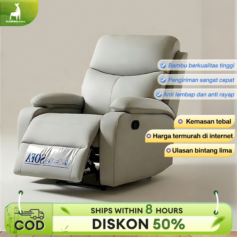 Sunshine  Sofa Elektrik S Sofa Recliner Lulaby 1 Seat Sofa Ruang Artificial Leather