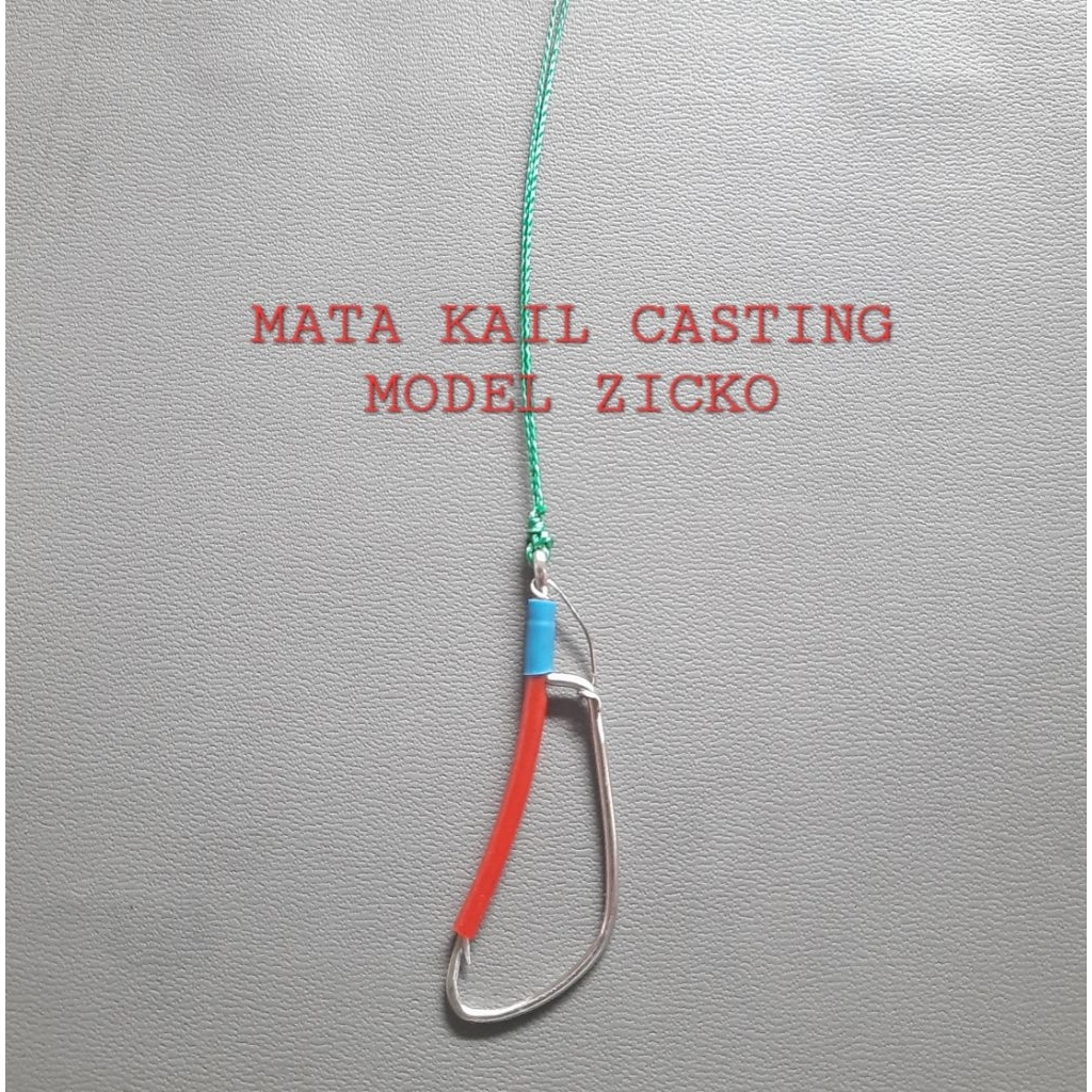 Mata Pancing Ikan Gabus Toman Kihung Anti Karat Dengan Pengunci Umpan Katak