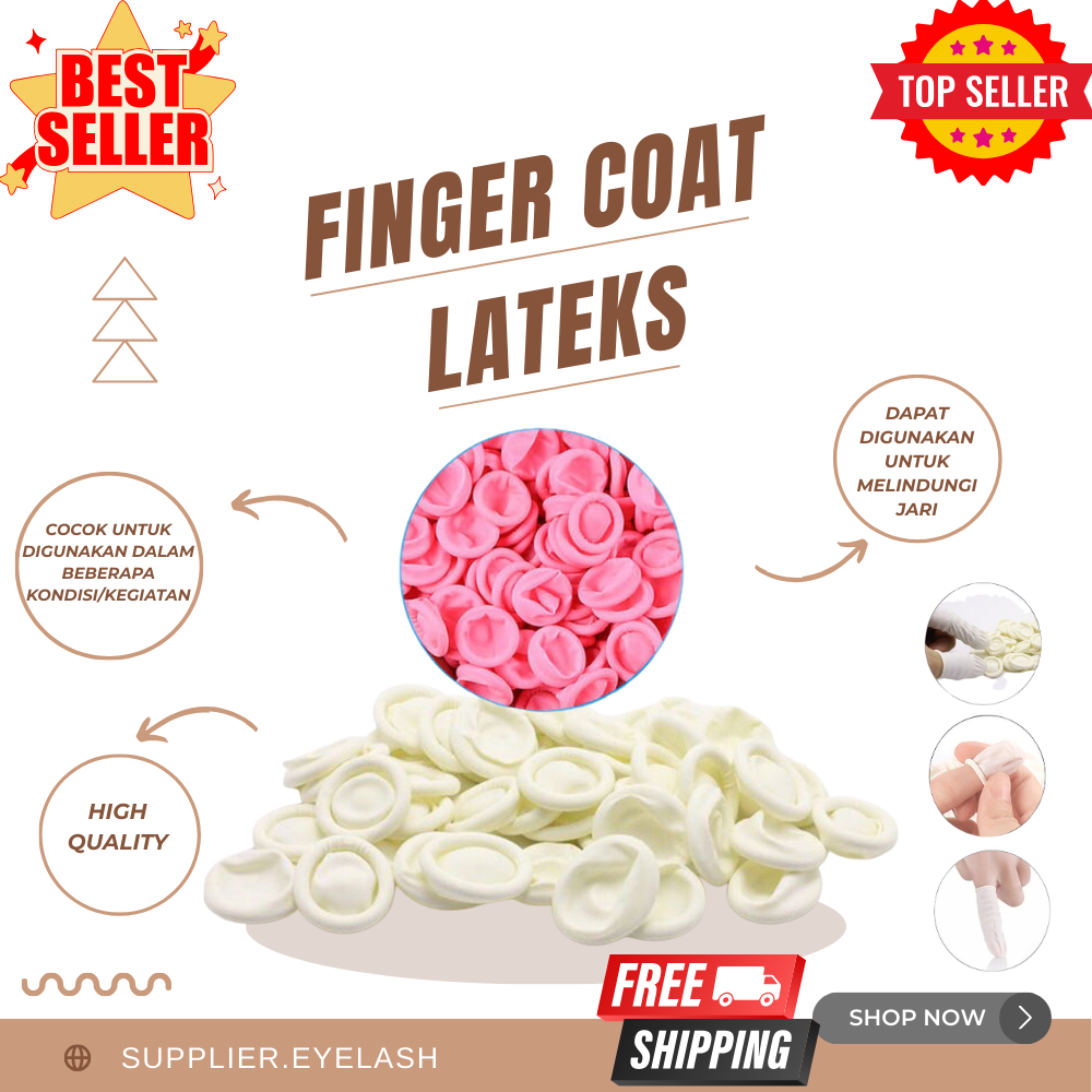 Finger coats / sarung tangan / sarung jari karet