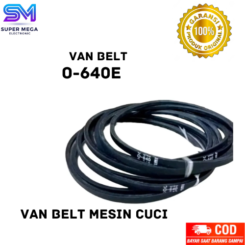 Vanbelt Van Belt Mesin Cuci V-Belt O 640 E / Van Belt Mesin Cuci O-640 E