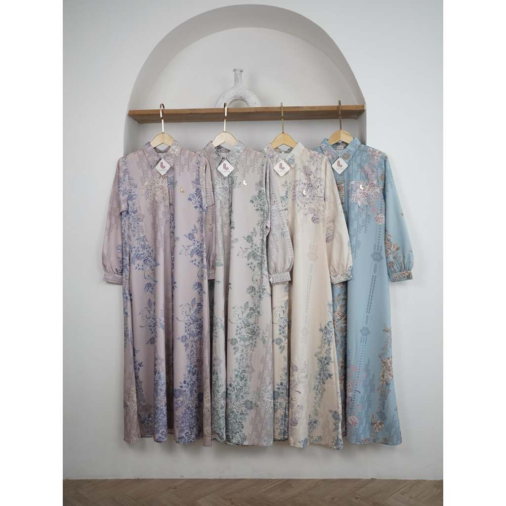 NATALIA DRESS BY LAVEYA DRESS WANITA DRESS MOTIF DRESS WANITA GAMISS MOTIF GAMIS
