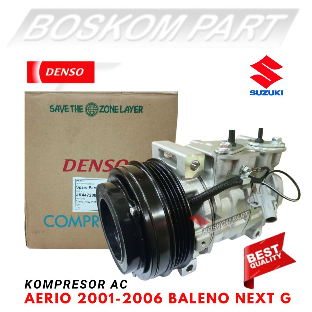 Kompresor Ac Suzuki Aerio 2001 s/d 2006 Baleno Next G 2003 s/d 2007 Aerio Baleno Next g High Quality