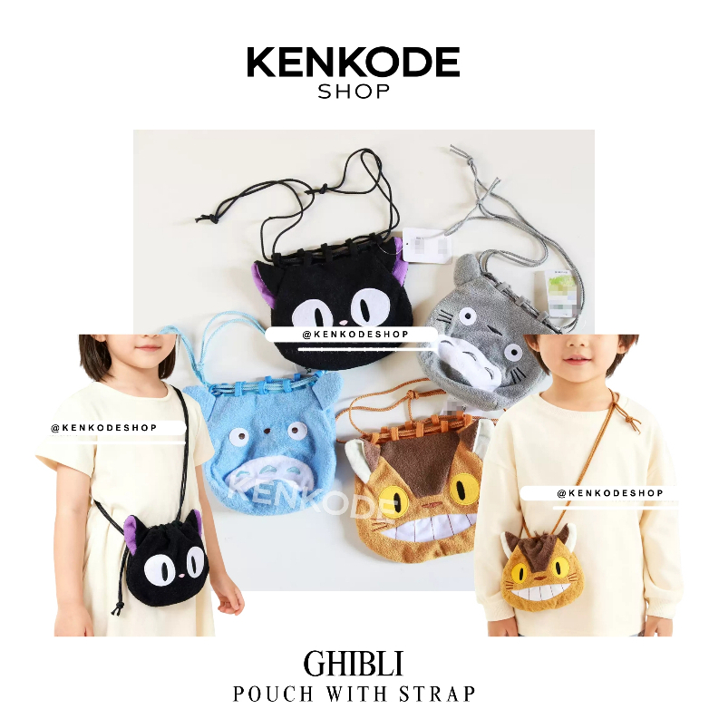 Ghibli Totoro Jiji Mini Pocketable Pouch