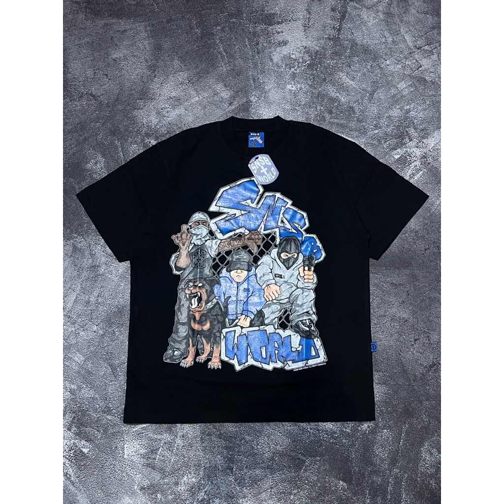 TSHIRT CREW BLACK SNSB WORLD