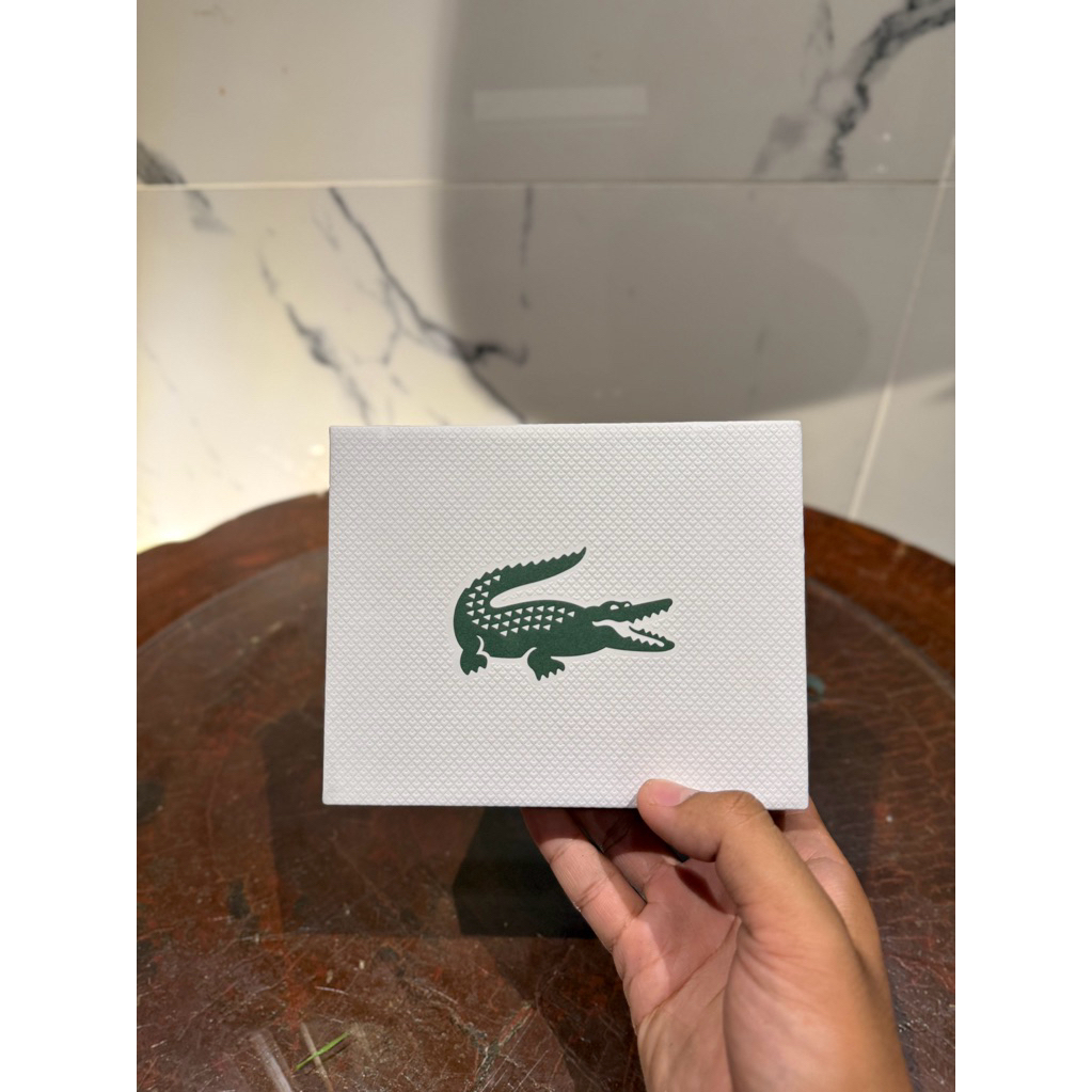 Box Original Lacoste Putih Logo Buaya – Gift Box Lacoste (Box Only Tanpa Isi)