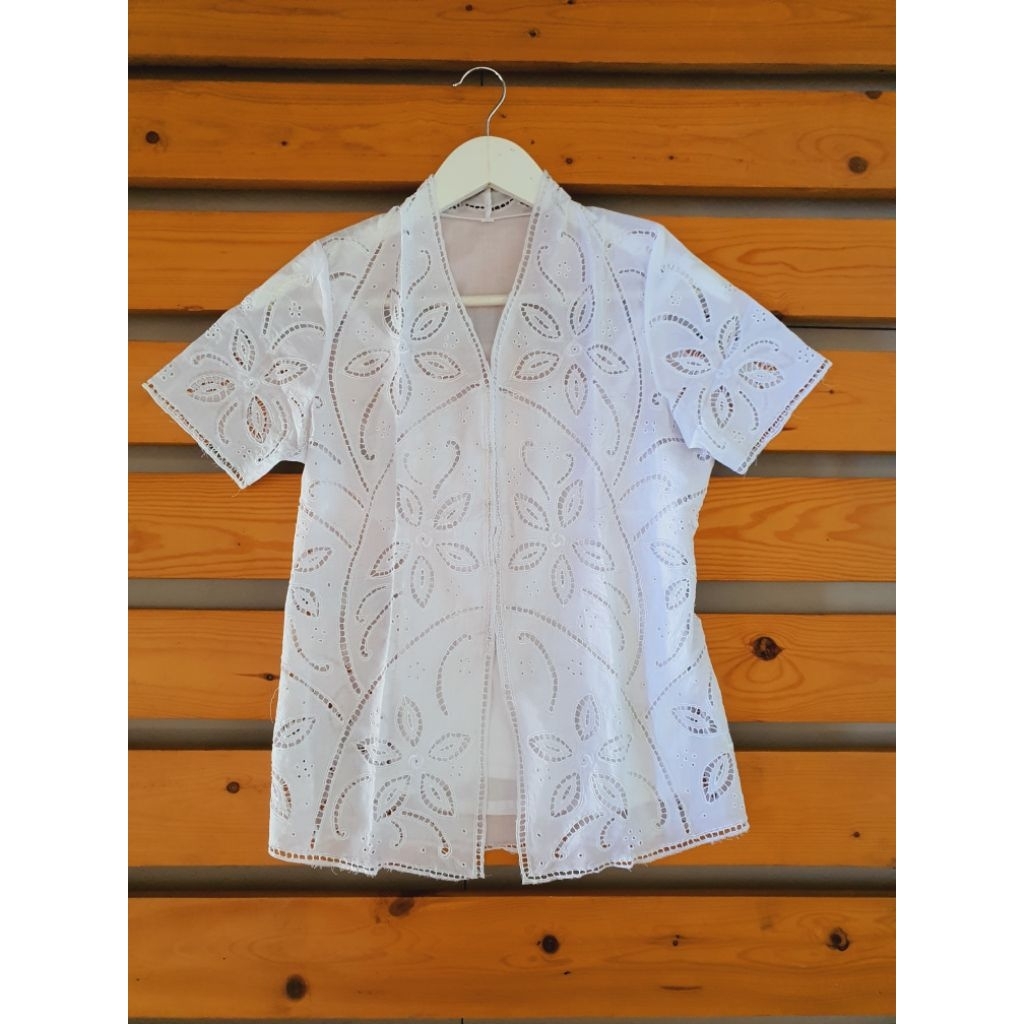 kebaya putih sz S kebaya katun