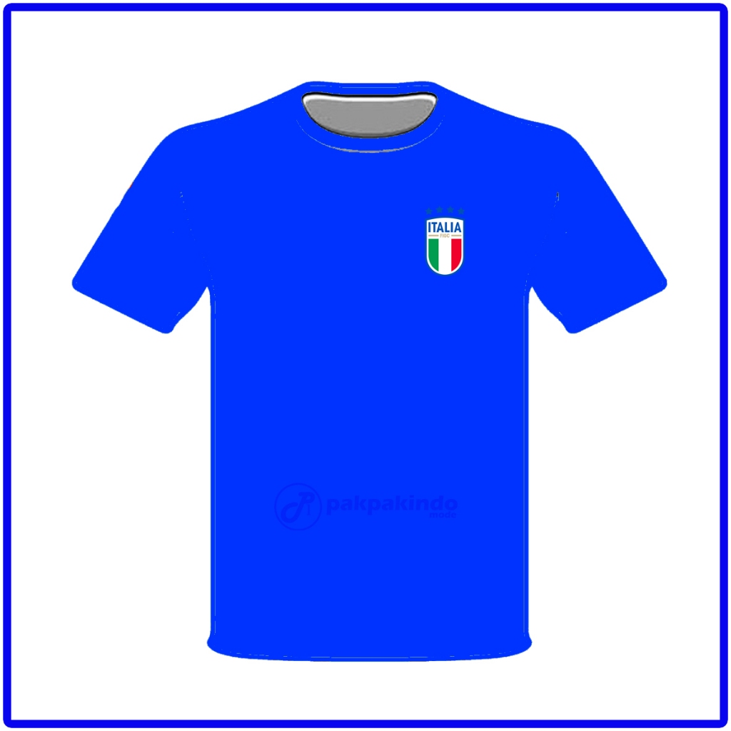 BAJU KAOS TIMNAS ITALIA LENGAN PENDEK PRIA WANITA PREMIUM DISTRO