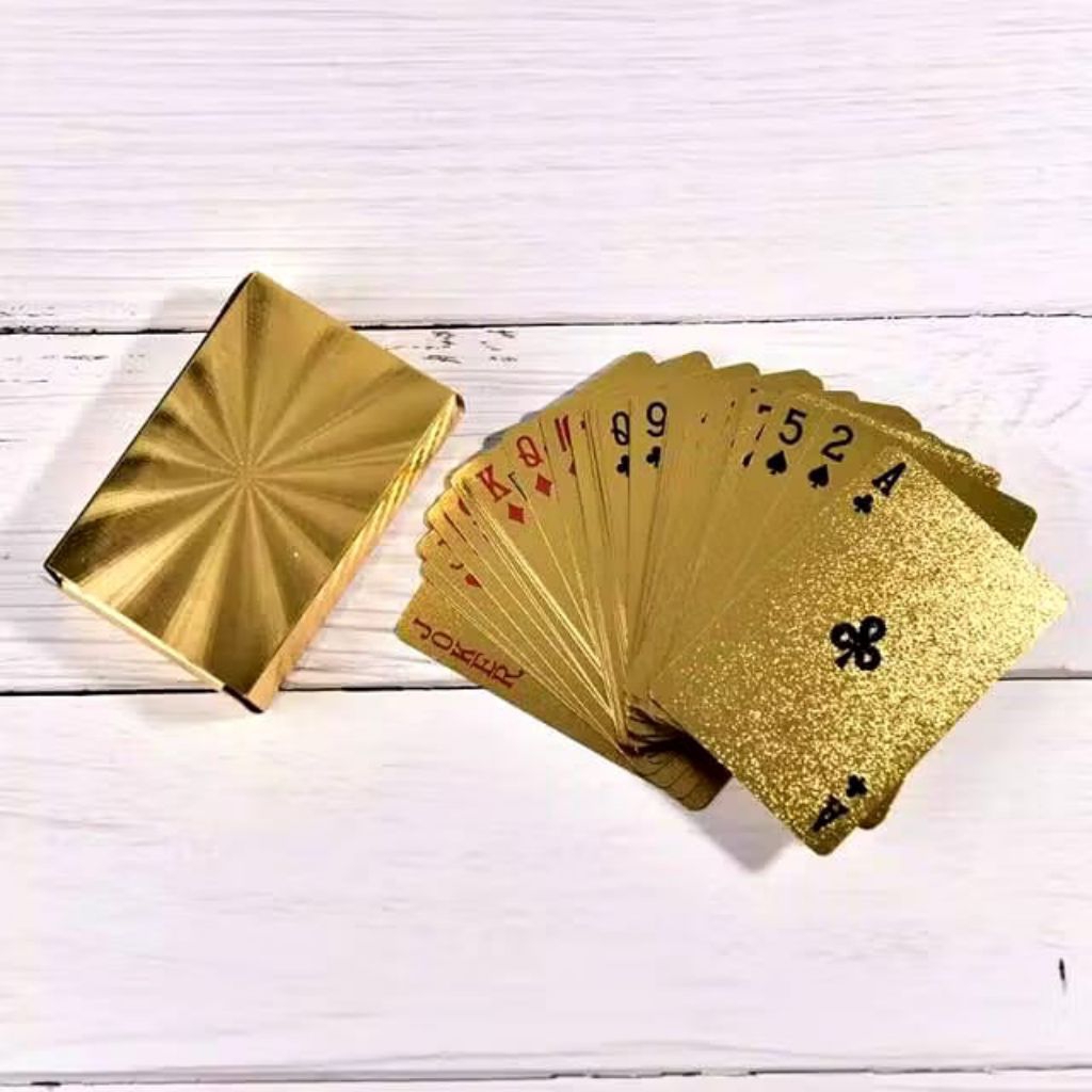 kartu remi remi gold plastik anti air