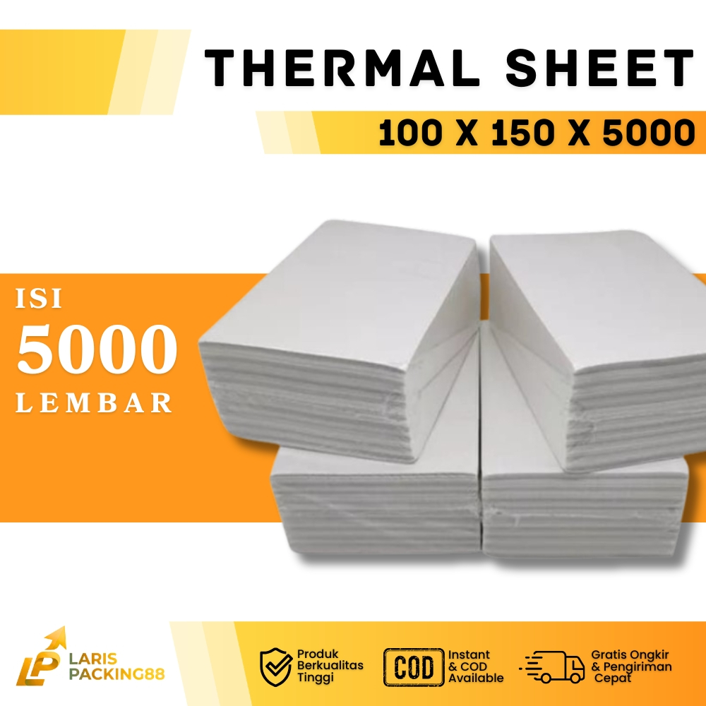 Thermal Label Sticker 100x150 Isi 5000 Lembar