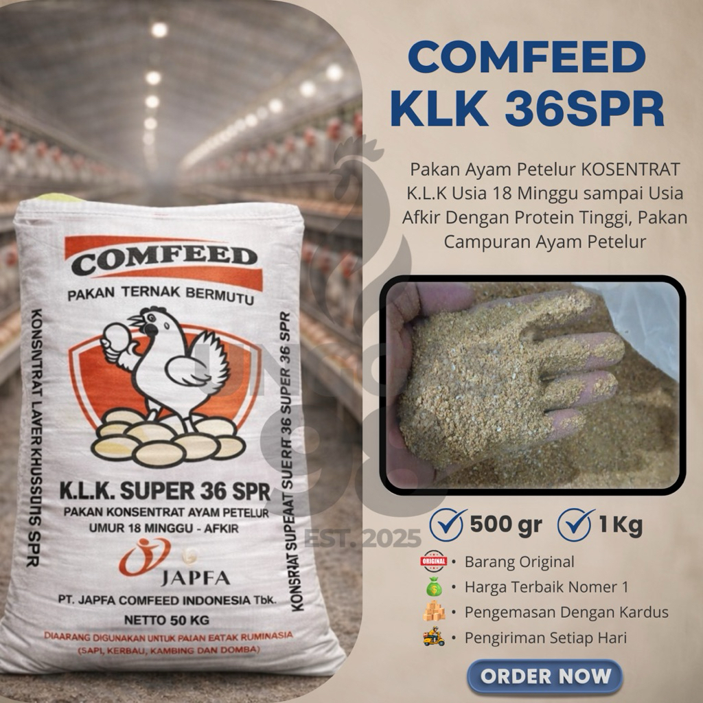 Kosentrat Petelur KLK 36 Super Voer Pakan Ayam Petelur Campuran Premium