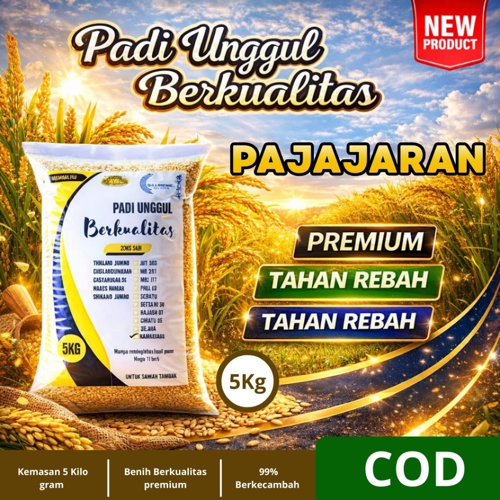 Benih padi unggul PADJAJARAN Original 5kg