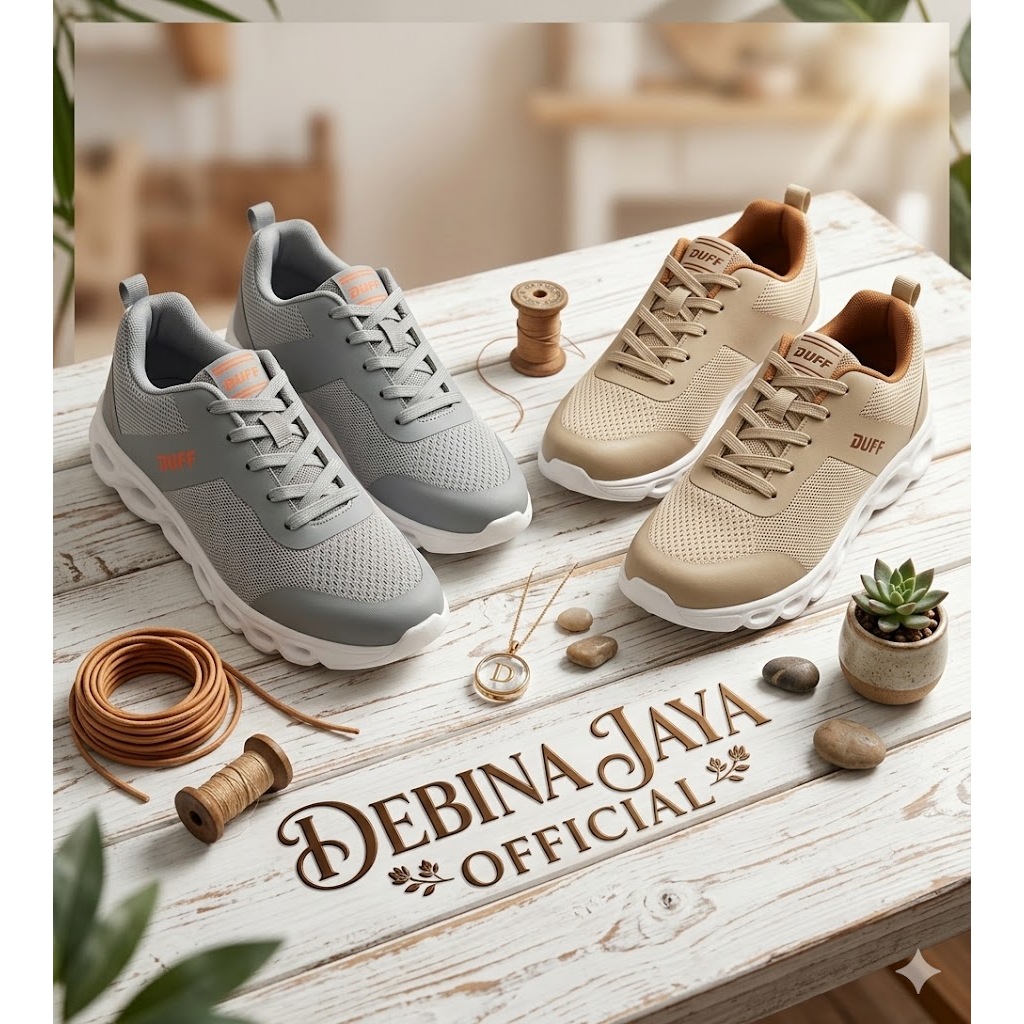 Debina jaya Official – Sepatu Duff HEIKO - No. 37-41 - Sepatu Wanita Fashion Sport Casual Sneakers S