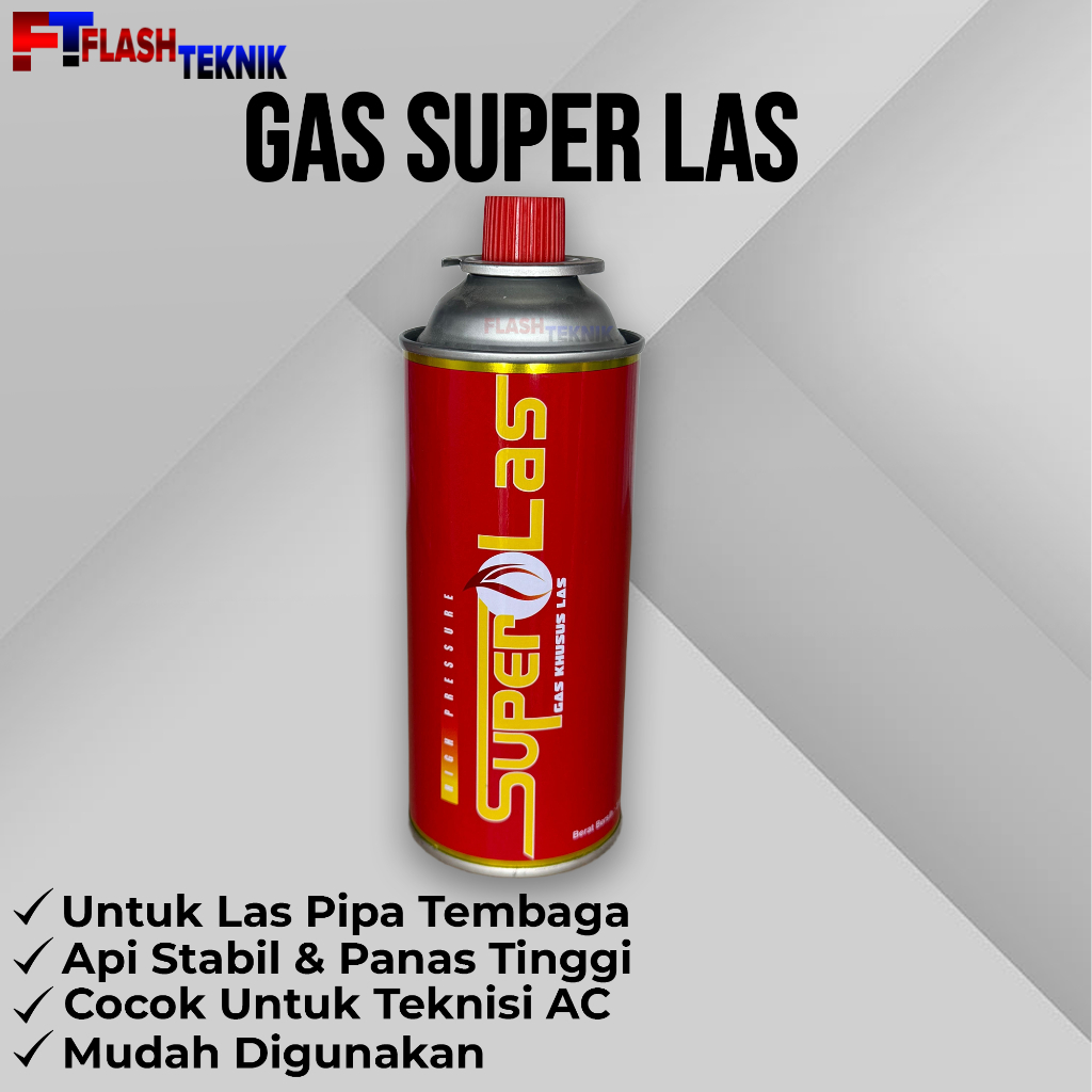 Super Las Gas Buat Las AC / Gas Kaleng Portable 230 Gram / Gas Las / Suoer Las