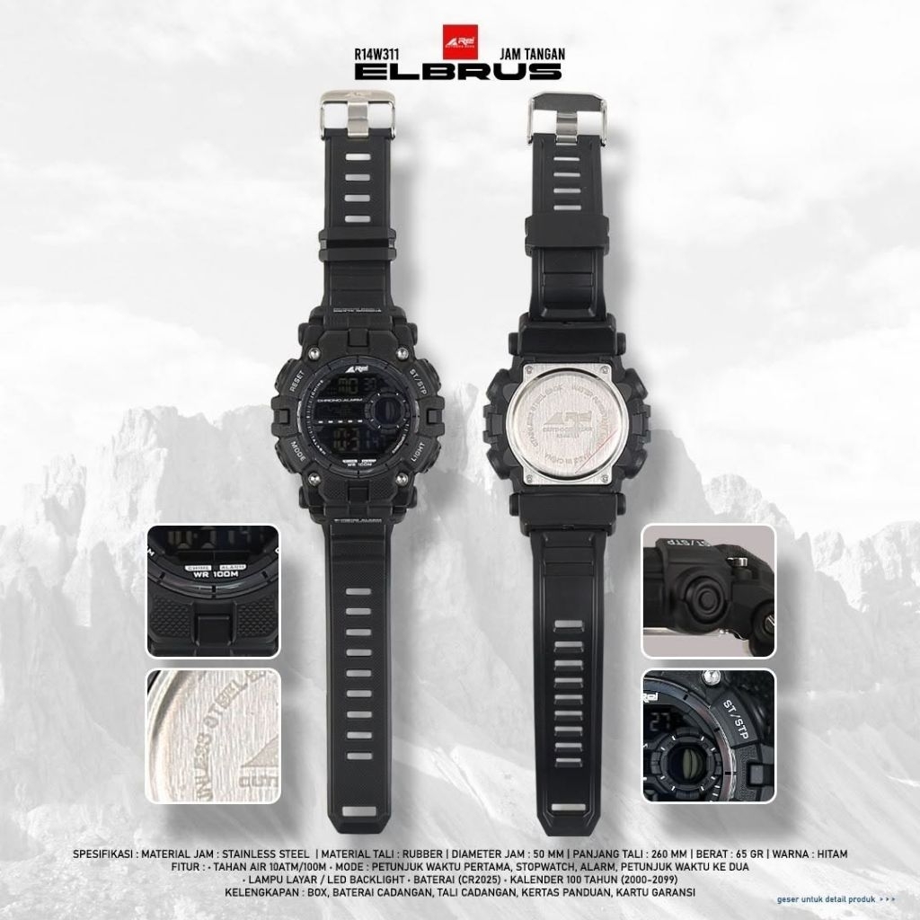 Jam Tangan Digital Arei Outdoorgear Elbrus
