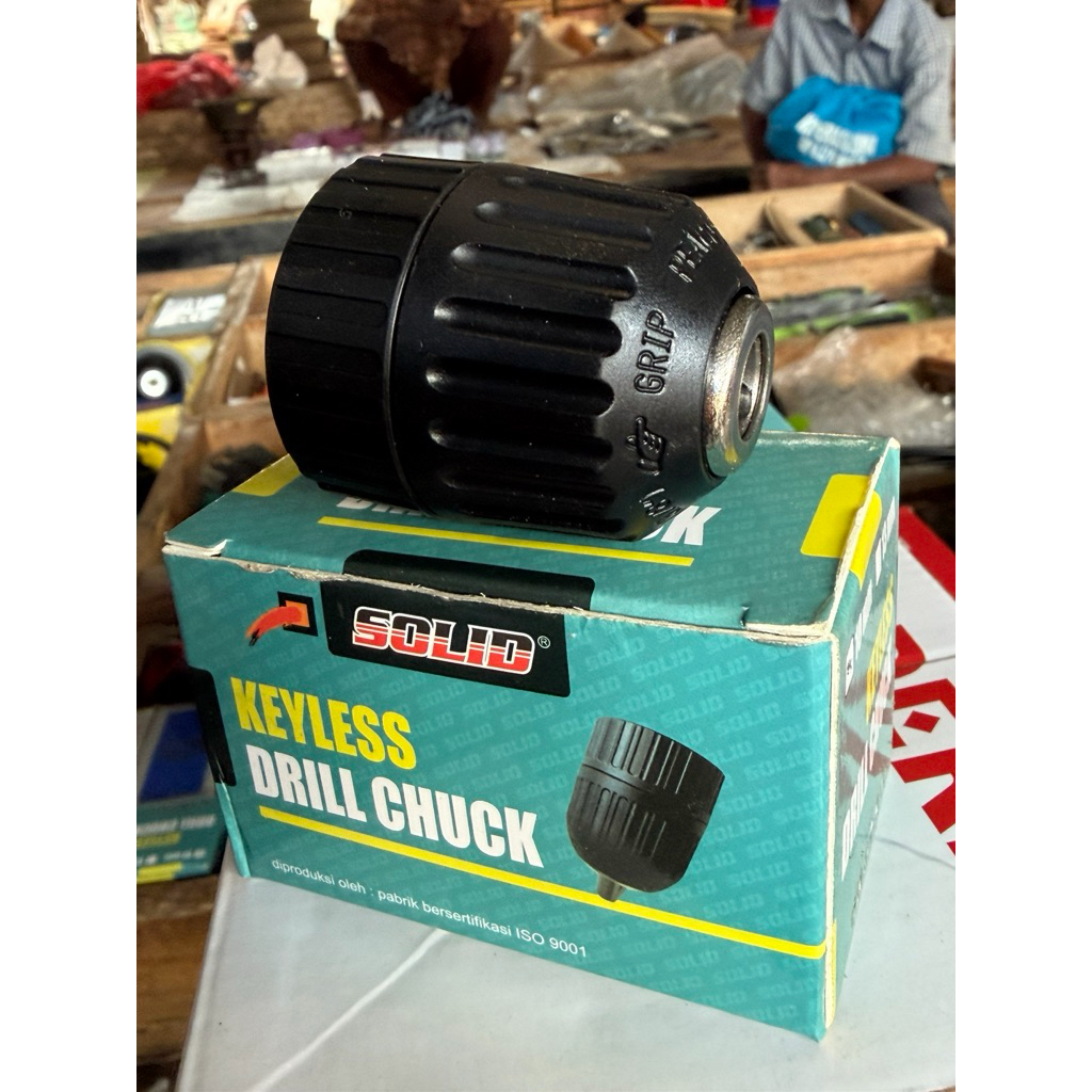 Kepala bor keyless untuk mesin bor cas 10mm untuk segala merk bor cas 10mm