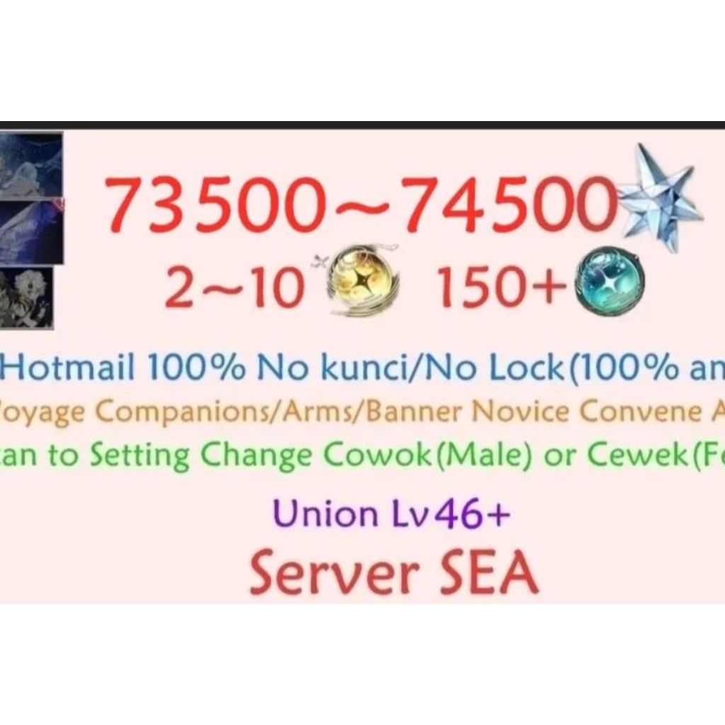 Akun Wuthering Waves Starter Reroll 3