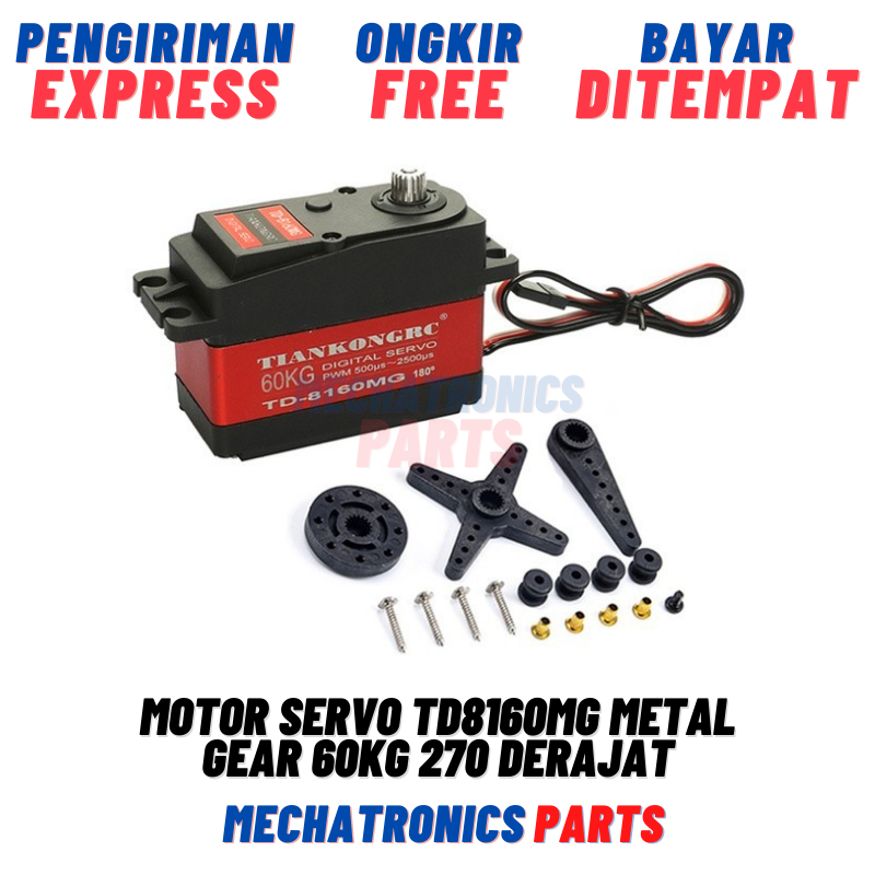 Motor Servo TD8160MG Metal Gear 60Kg 270 Derajat