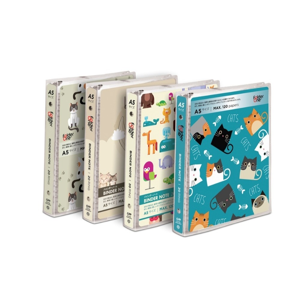 (1 pcs) Map binder / binder note bening folderone A5 cover fancy
