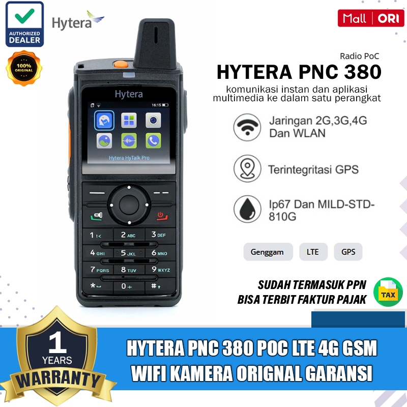 HYTERA Pnc 380 Pro Wifi 4G LTE Gps HT POC Hytera Pnc380 Pnc-380 Pro Ht Gsm Hytera Original