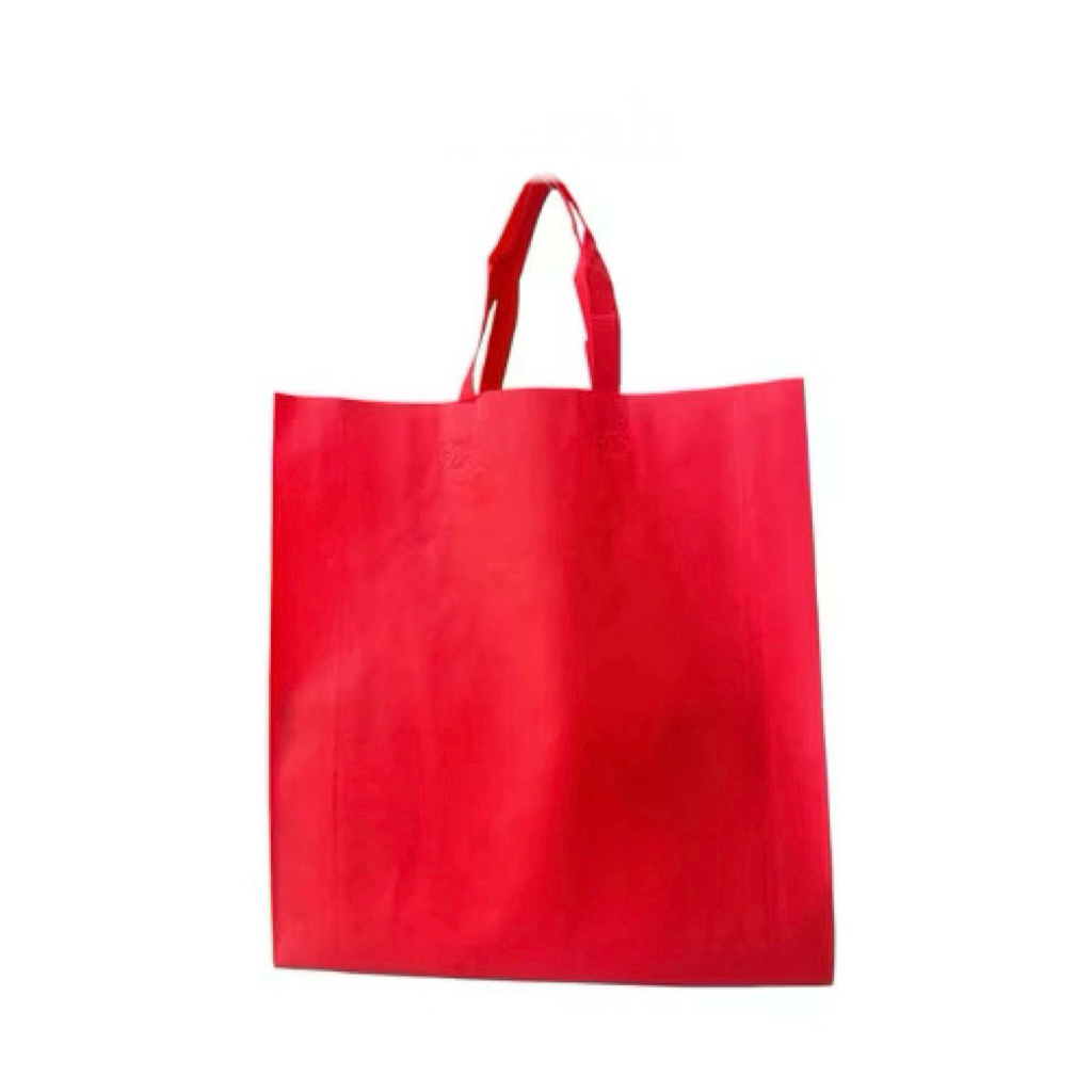 Kantong Tas Spunbond Jumbo 45x38 cm Merah Polos