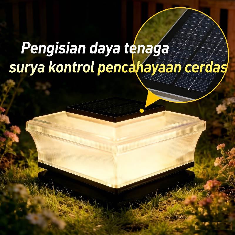 Lampu tiang tenaga surya / Lampu pagar tenaga surya / Lampu tiang lanskap bertenaga surya / Lampu ti