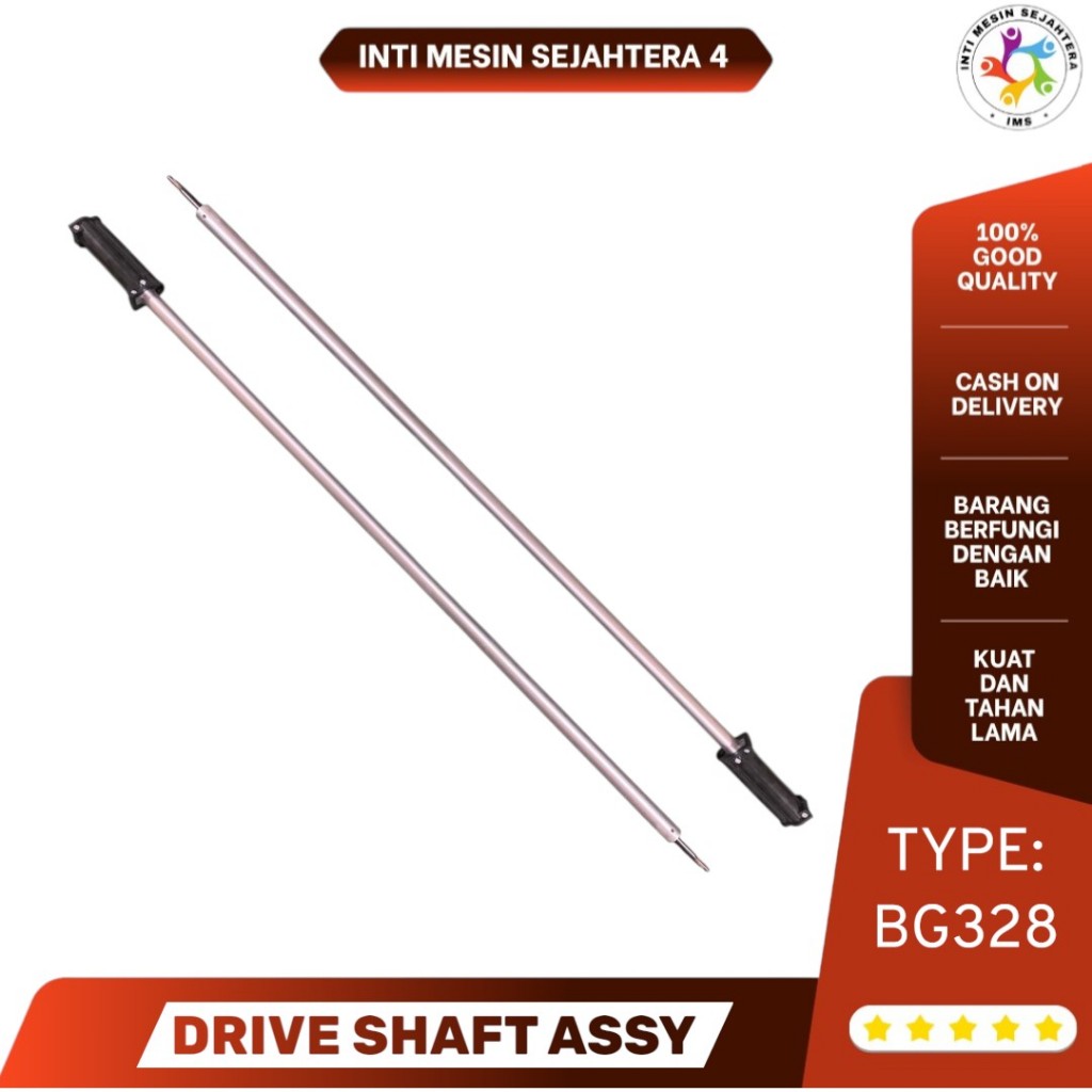 Drive Shaft Assy BG328 / Tiang Pipa & Stik Gagang Mesin Potong Rumput Original Asli