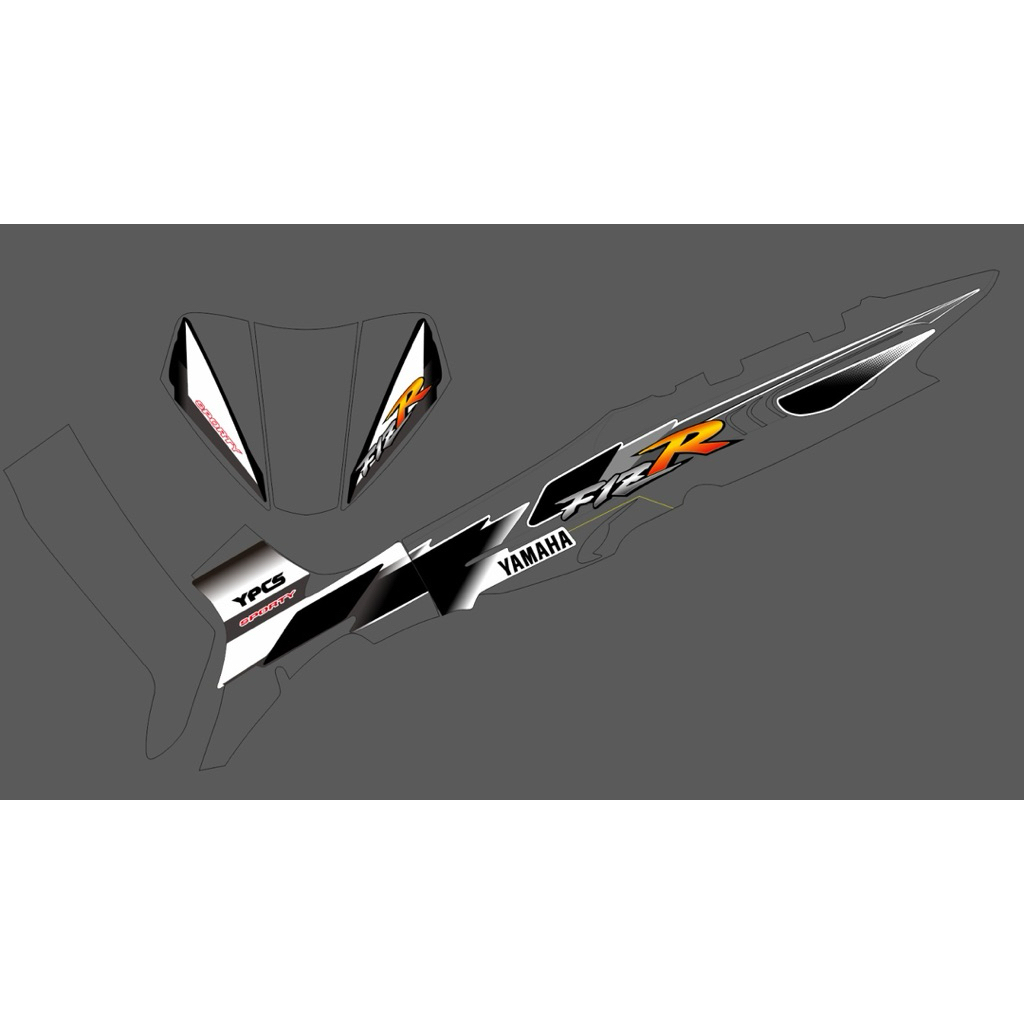 STRIPING FIZR VARIASI FIZR ARDATH BODY 125 SIRIP HOLOGRAM