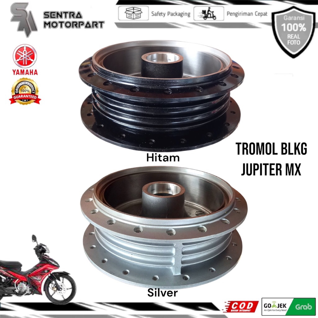Tromol belakang jupiter mx vega zr vegar new hitam silver original