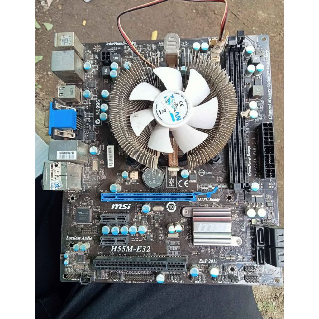 paket mobo lga 1156 + prosi i7 870