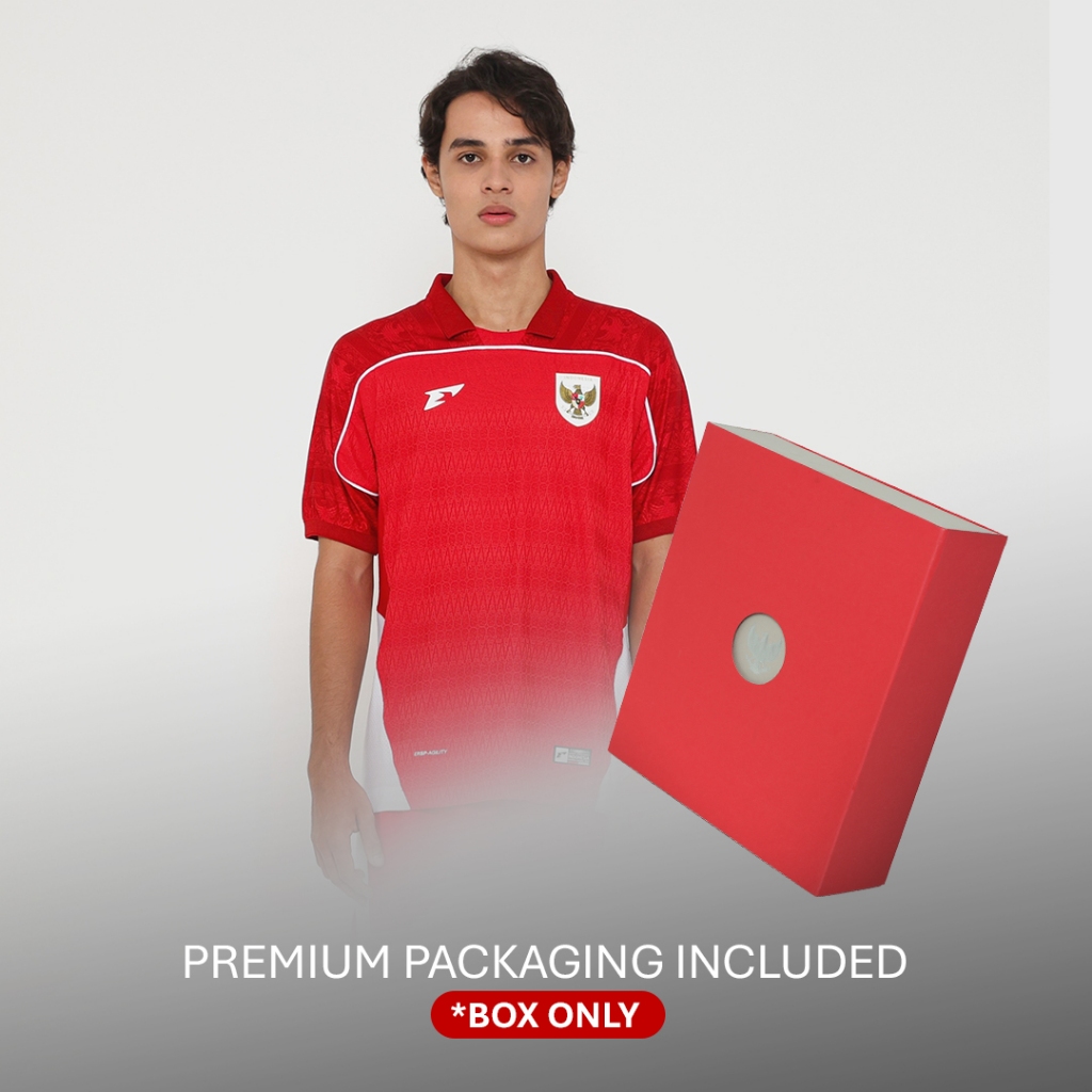 Erspo Timnas 2025 Jersey Player Issue Home SS Men Red White + Box