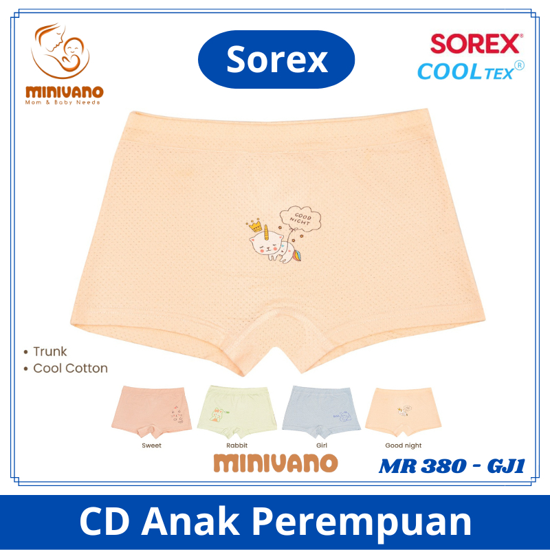 Sorex Kids - SK MR 380 GJ 1 - CD Anak Perempuan Girls - Celana Dalam Cewek Cooltex - M , L , XL