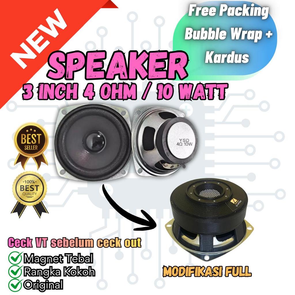Speaker 3 Inch 4 Ohm 10 Watt Modifikasi