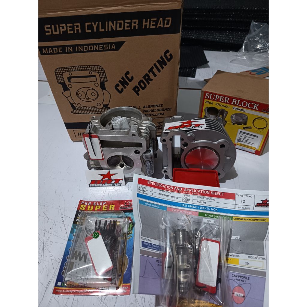 Paketan Bore Up BRT Mio Sporty(Bintang Racing Team)