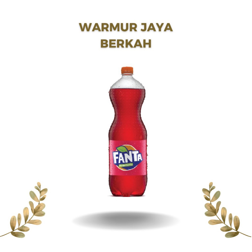 Fanta minuman soda strawbery 1.5 liter