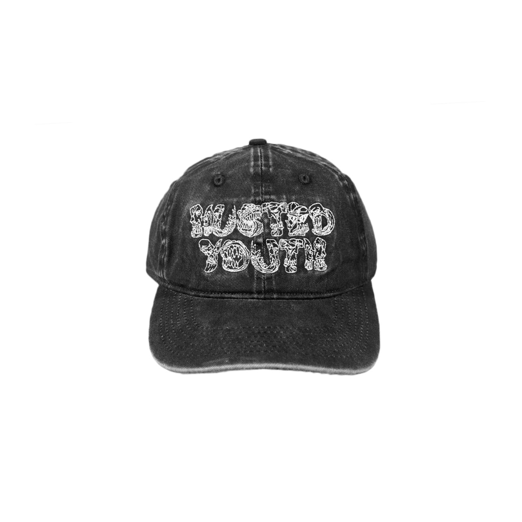 HUSTED TOPI DERATU BLACK WASH CAP