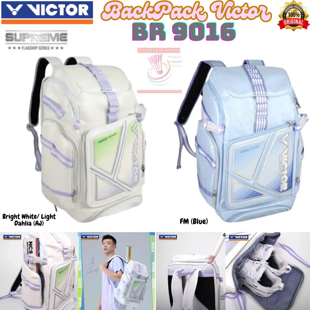 New Tas Ransel / Backpack Supreme Badminton Victor BR9016 / BR 9016 ORIGINAL