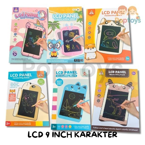 LCD Writing Tablet Anak Untuk Belajar 9 Inch / Mainan Edukasi Anak