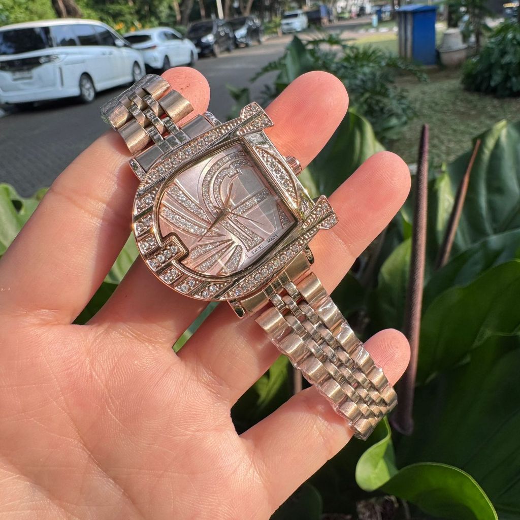 JAM TANGAN WANITA AIGNER MODEL TERBARU STANLESS STELL PROMO
