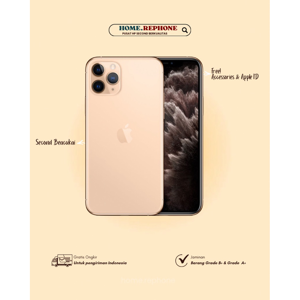 IPHONE 11 PRO 64GB 256GB 512GB DUAL SIM | SECOND BEACUKAI
