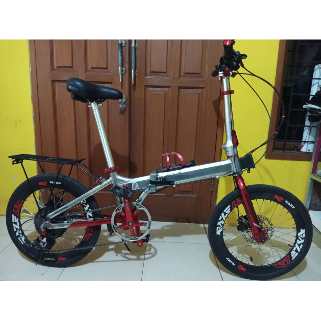 Sepeda Lipat Element Police Texas 20 inch Full Upgrade