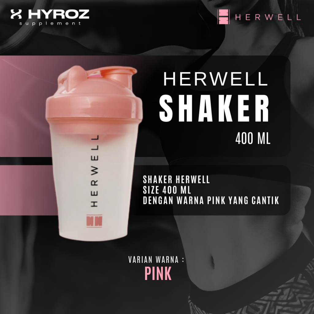 HERWELL : SHAKER Herwell Plastik 400ml