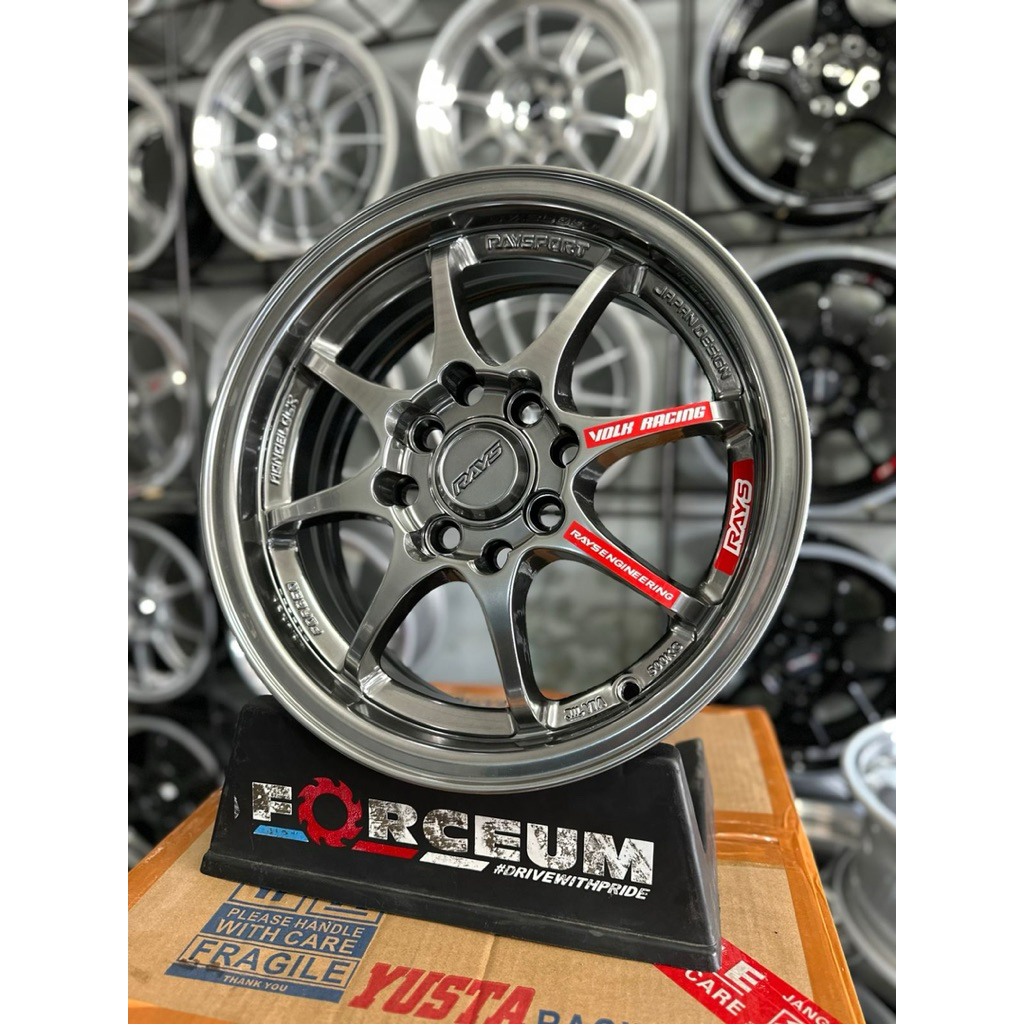 velg ce28 r14 hyper black pcd 4x100/114 kondisi baru