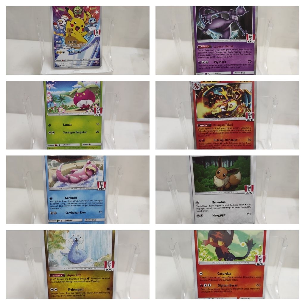 Pokemon tcg set promo kfc 7 kartu tanpa Pikachu.