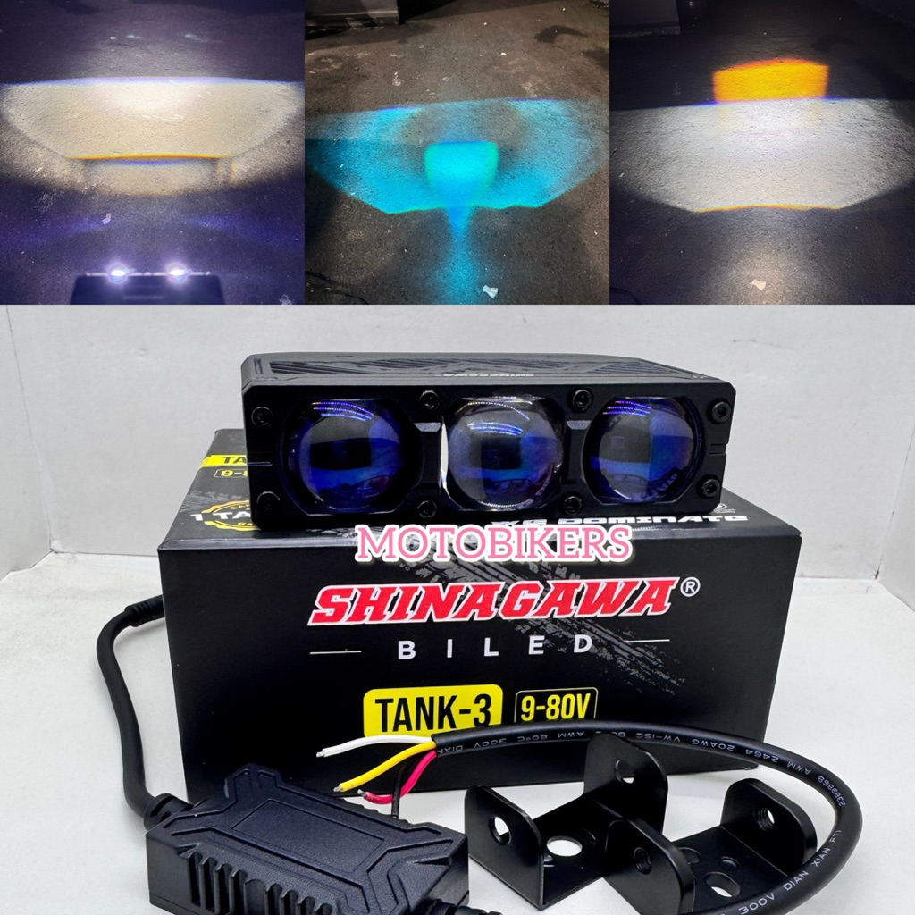 Lampu Tembak Laser Biled 3 Mata Slim Pluss Devil Shinagawa