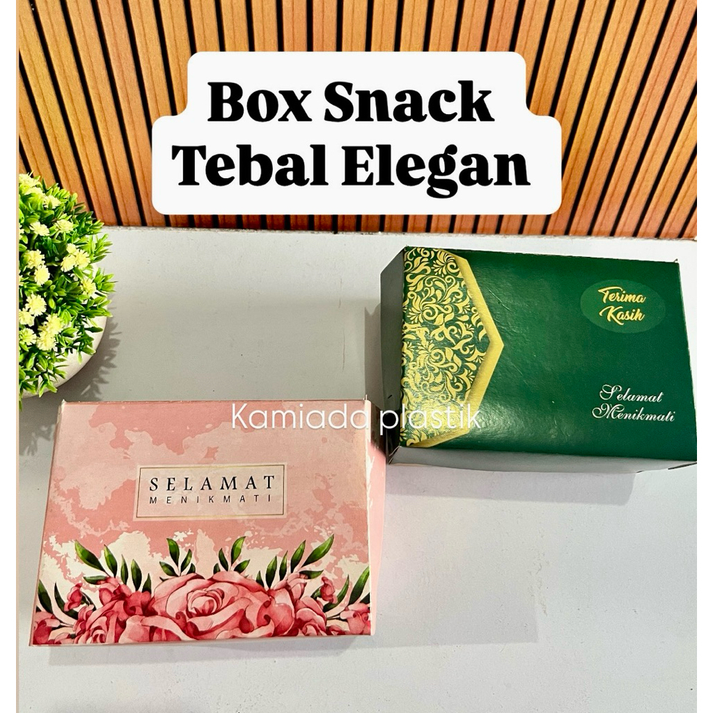 Box Snack Warna/Dus Snack Tebal Elegan