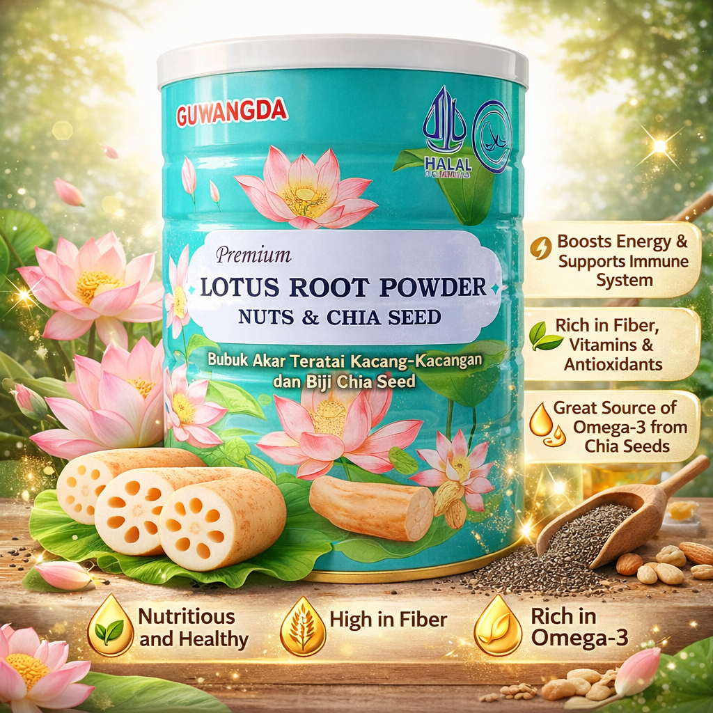 GUWANGDA - OUFEN LOTUS ROOT POWDER CHIA SEED NUTS ALMOND