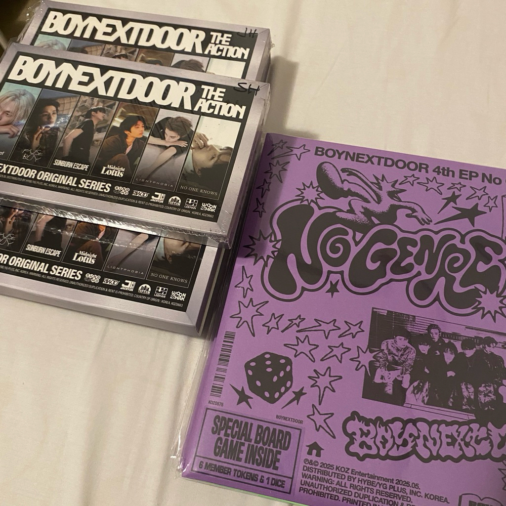 BOYNEXTDOOR BND BONEDO NO GENRE BOARD GAME THE ACTION FRAME ALBUM PHOTOCARD PC BENEFIT LUCKYDRAW LUC